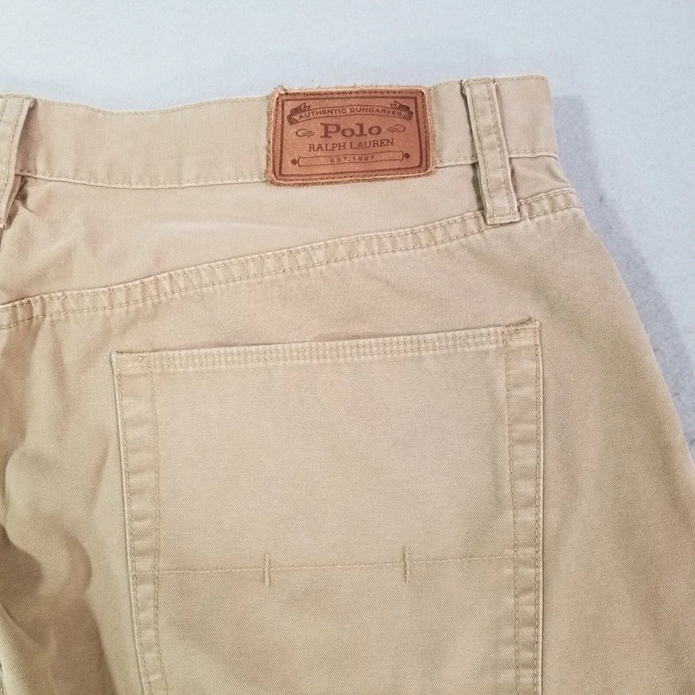 Polo Ralph Lauren jeans men's 36x32 brown relaxed fit straight denim pants